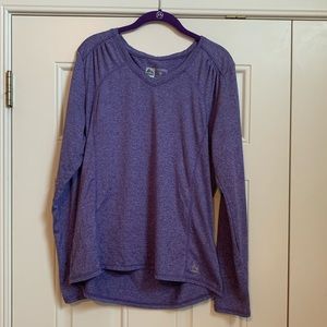 NWOT Purple RBK Performance Long Sleeve Tee